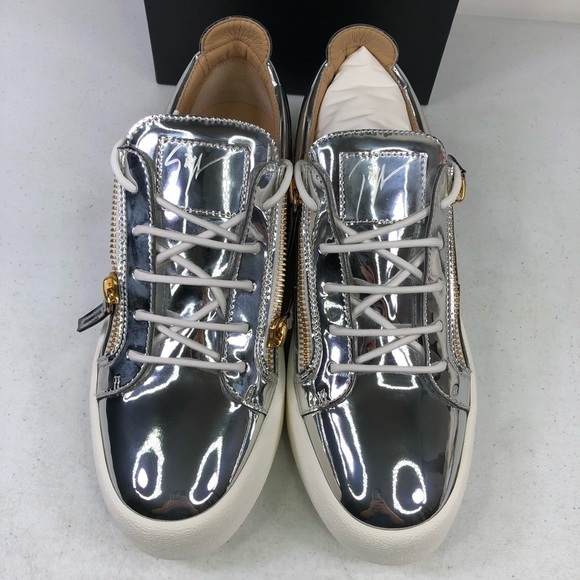 GIUSEPPE Zanotti Men's Argento Side Zip Sneaker - Picture 5 of 11